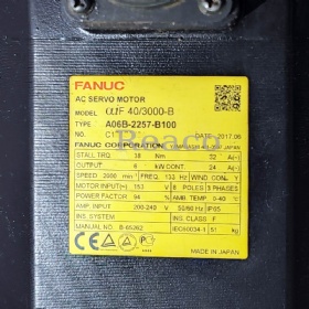 Fanuc A06B-2257-B100 or A06B2257B100 AC Servo Motor - REACO